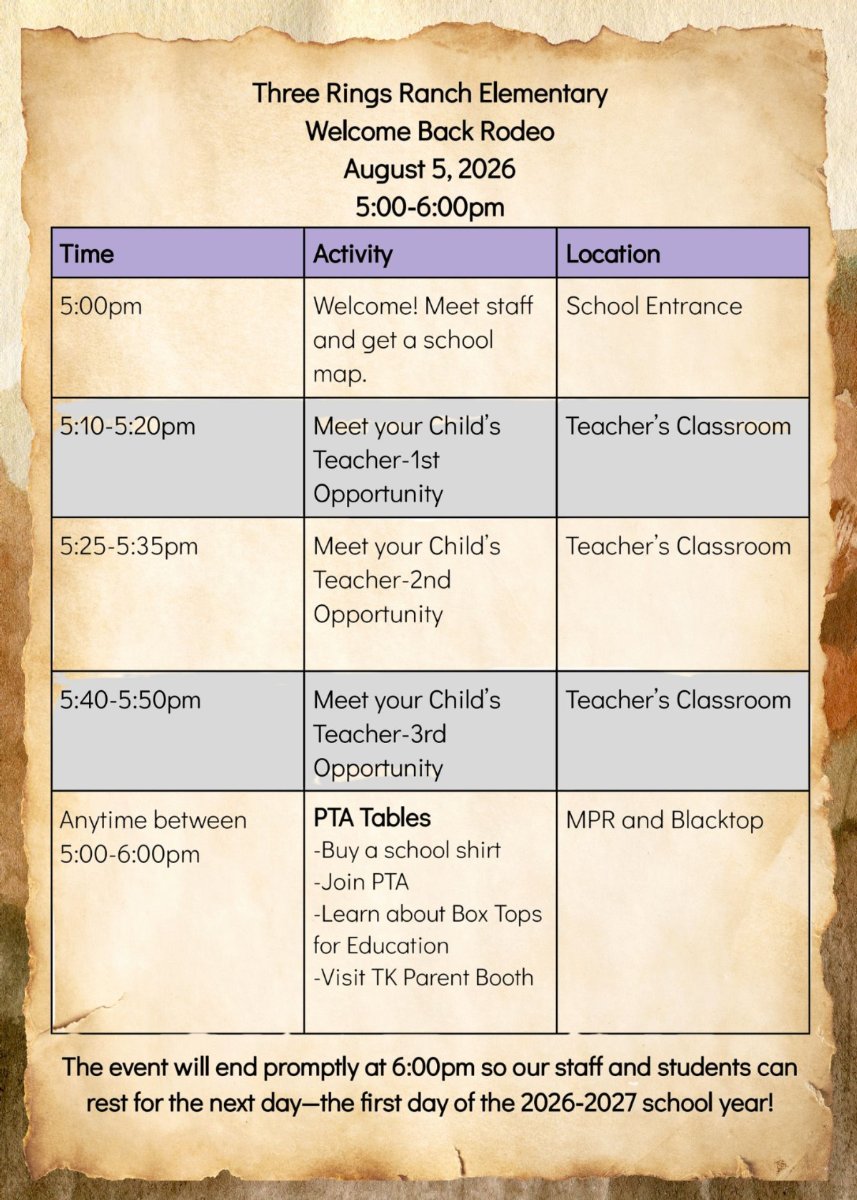 Event Schedule